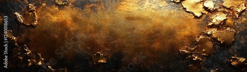 Wallpaper Mural Brushed Gold Metal Panel with Rivets and Textured Surface Torontodigital.ca