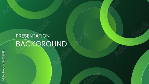 Green gradient abstract background for presentation, banner, and graphic design projects featuring circular patterns and modern aesthetics.