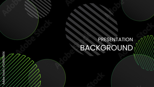 Black gradient abstract background with modern line art. Suitable for presentations, digital projects, or company templates.