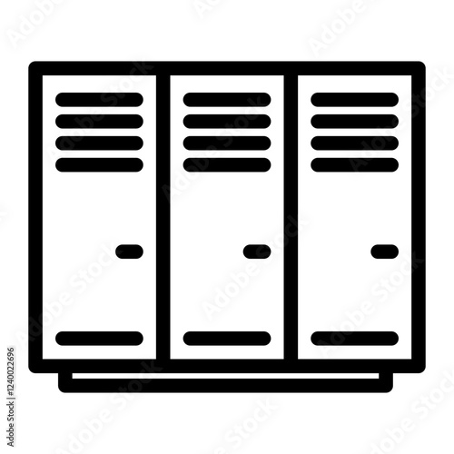 locker Line Icon