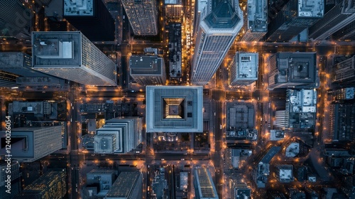Philadelphia aerial photo featuring the Comcast Center and surrounding iconic architecture