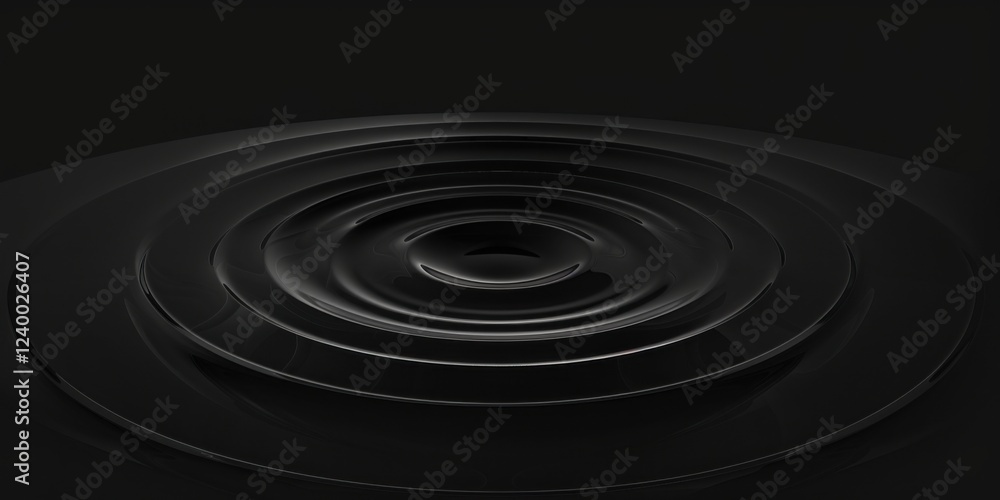 A sleek minimalist graphic against a deep black backdrop, Centralized faint concentric shapes and soft curves, Contemporary minimalist style A sleek minimalist graphic against a deep black backdrop, Centralized faint concentric shapes and soft curves, Contemporary minimalist style