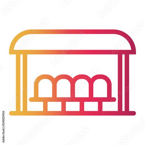 reserve Line Gradient Icon