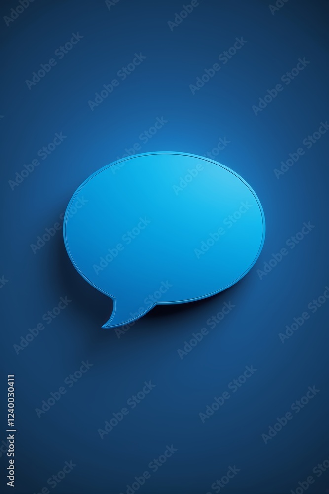 a close up of a speech bubble on a blue background a close up of a speech bubble on a blue background