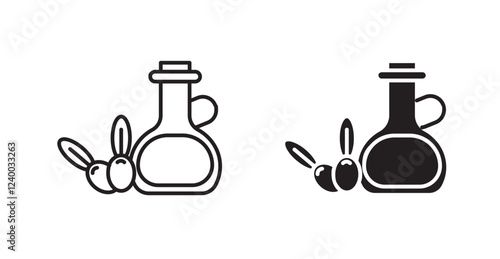 Olive oil icons graphics vectors designs