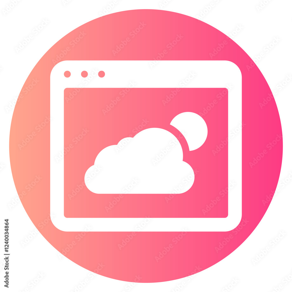weather news gradient icon weather news gradient icon
