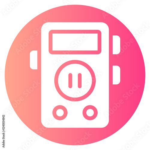 voice recorder gradient icon