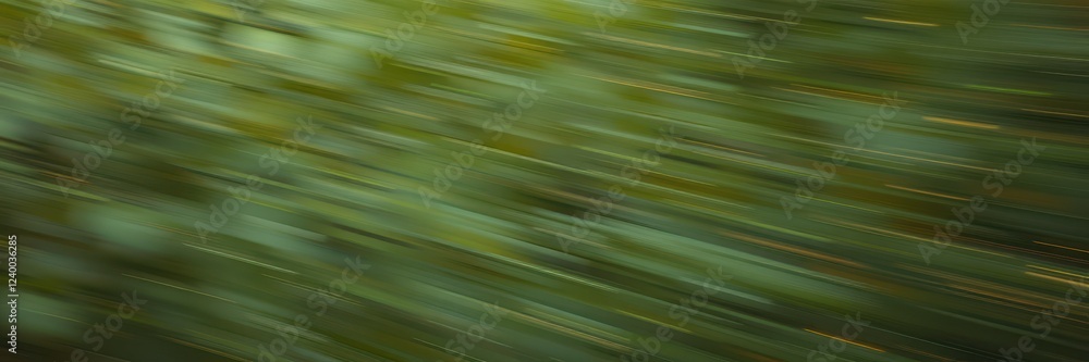 Motion blur of green foliage during a sunny day in a forest, capturing vibrant colors and dynamic movement Motion blur of green foliage during a sunny day in a forest, capturing vibrant colors and dynamic movement