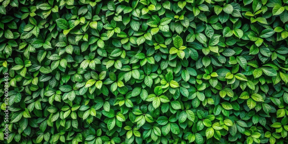 Fototapeta premium Ombre green foliage covering a textured surface , texture, background
