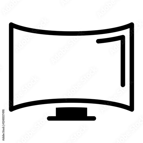 smart tv glyph icon