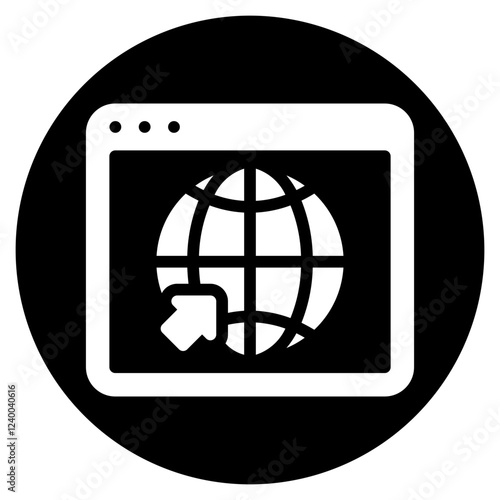 web content glyph icon