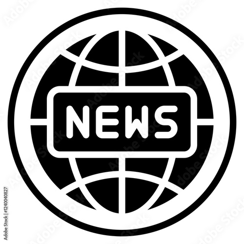 news glyph icon
