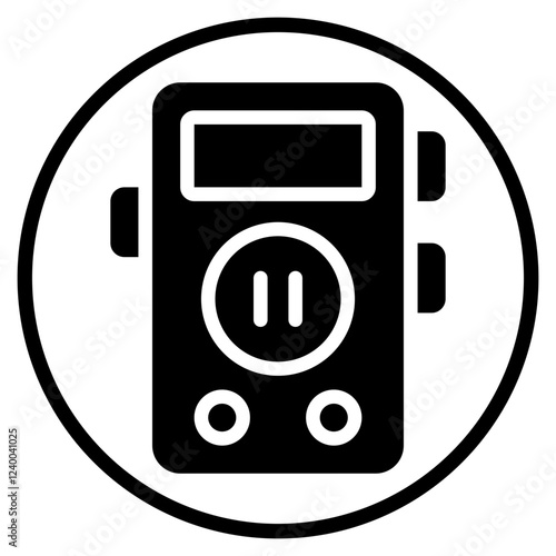 voice recorder glyph icon