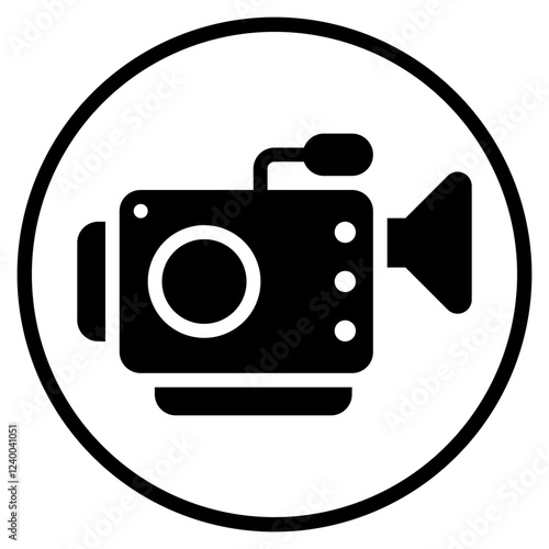 videography glyph icon