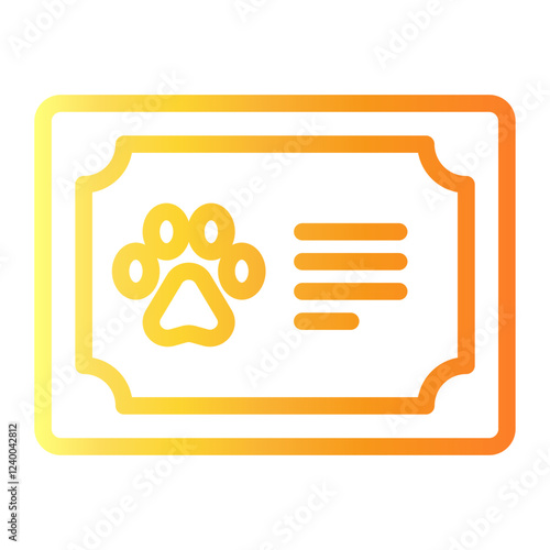 charter Line Gradient Icon
