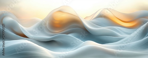 Wallpaper Mural Abstract Smooth White Curves with Natural Light in Minimalist Design Torontodigital.ca