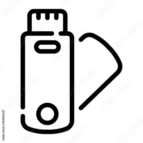 pen drive line icon