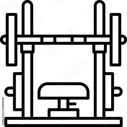 Bench press icon