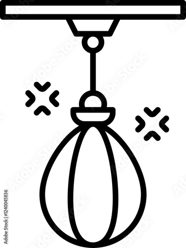 Boxing bag icon