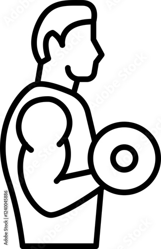 Biceps curls icon