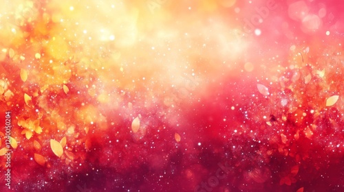 Abstract Glowing Red Orange and Gold Background Texture