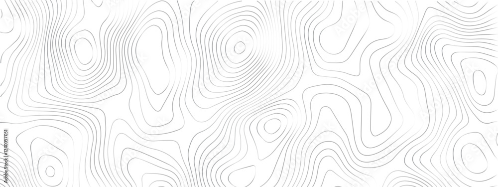 Fototapeta premium Topographic Design Pattern with Seamless Lines Representing Area Spaces and Grid Layouts on a Modern Geometric Map