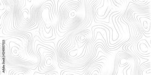 Topographic Design Pattern with Seamless Lines Representing Area Spaces and Grid Layouts on a Modern Geometric Map
