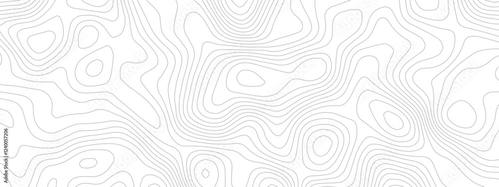 Fototapeta premium Abstract Geometric Line Pattern Depicting Sea Maps, Topography, and Discovery Areas on a Mounted Grid Landscape