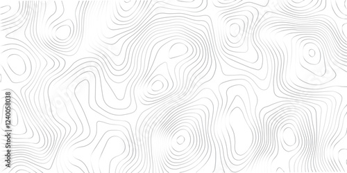 Abstract Pattern with Seamless Lines and Topographic Map Design Featuring Sea and Mountainous Terrain in a Geometric Grid Style

