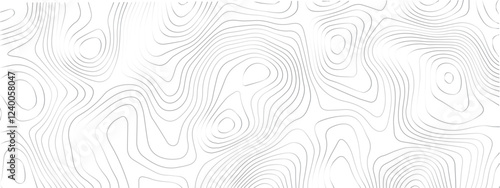 Abstract Pattern with Seamless Lines and Topographic Map Design Featuring Sea and Mountainous Terrain in a Geometric Grid Style
