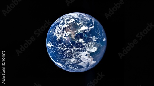 A breathtaking view of Earth from space, with the planet's blue oceans and white clouds 