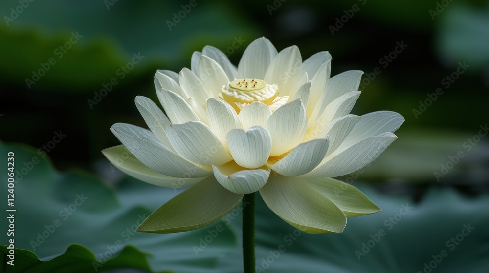 White lotus blossom, pond, leaves, sunlight, serenity, nature, peace, garden, bloom, tranquility White lotus blossom, pond, leaves, sunlight, serenity, nature, peace, garden, bloom, tranquility