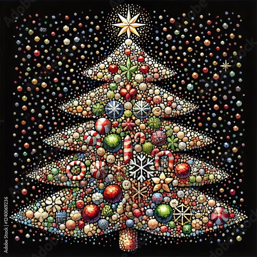 Christmas Tree colors and textures