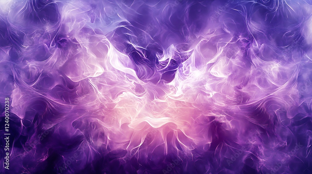 Abstract Purple and White Swirling Smoke Pattern Abstract Purple and White Swirling Smoke Pattern