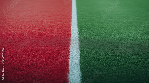 Red and Green Field: Close-...