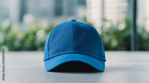 Blue Baseball Cap Mockup: A...