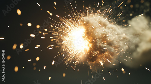Sparkling Firework Explosio...
