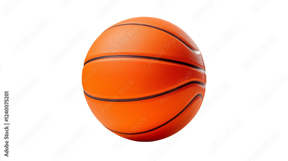 Fototapeta premium Professional Basketball Game Orange Ball Close up Studio Shot