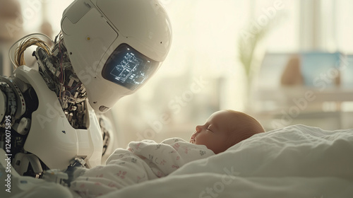 Robot and Baby: A futuristi...