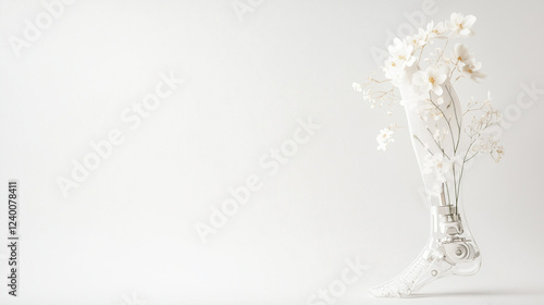 White Floral Minimalism: A ...