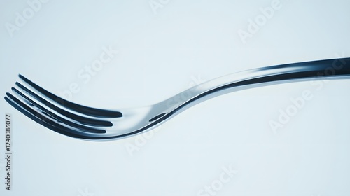 A close up image of a silver fork