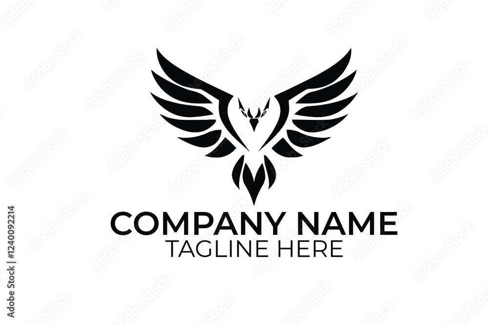 Fototapeta premium wings logo design