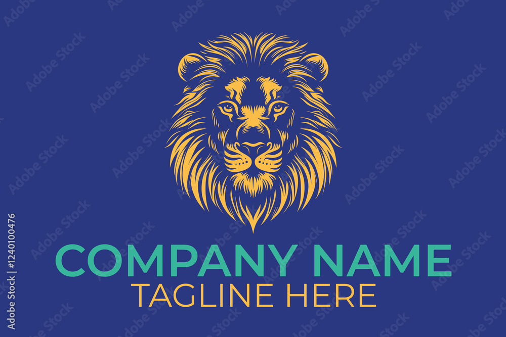 Obraz premium lion head logo