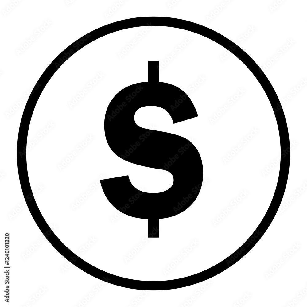 Black Dollar Vector Icons free download Black Dollar Vector Icons free download