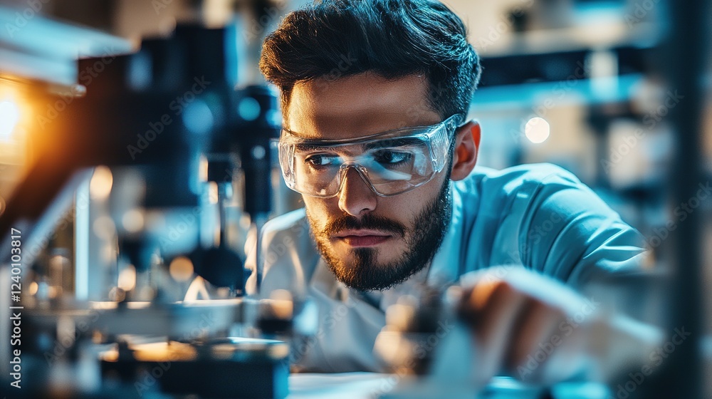 Conducting research in a laboratory setting scientist science close-up experimentation Conducting research in a laboratory setting scientist science close-up experimentation
