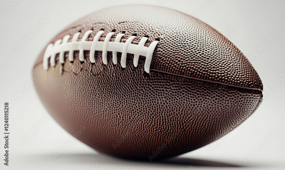 A brown rugby ball A brown rugby ball