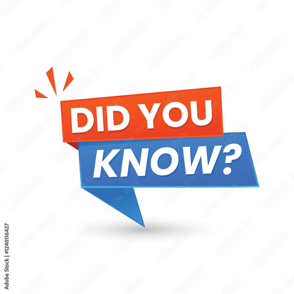 Fascinating Did You Know Ideas vector design
Fascinating Did You Know Ideas vector design