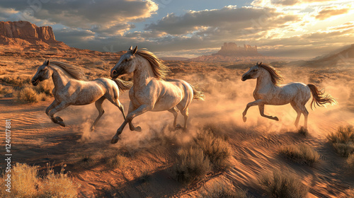 Wallpaper Mural horse at sunset running Torontodigital.ca