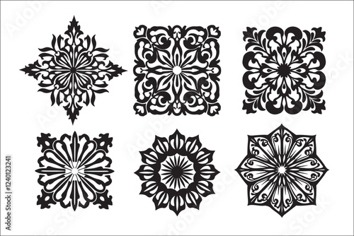 Basic RGBElegant Floral and Geometric Panel
