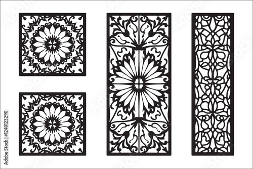 Basic RGBElegant Floral and Geometric Panel
